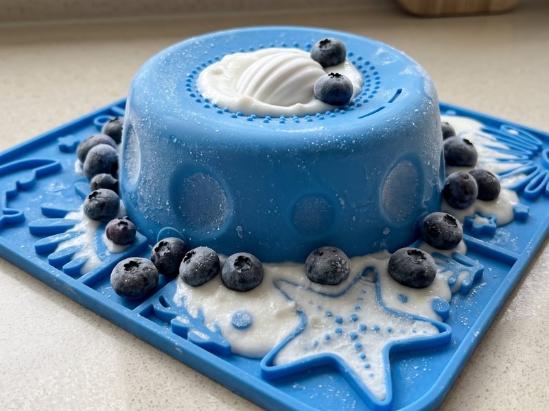 The Blueberry Freeze: Yogurt, blueberries, a splash of water. Freeze solid.