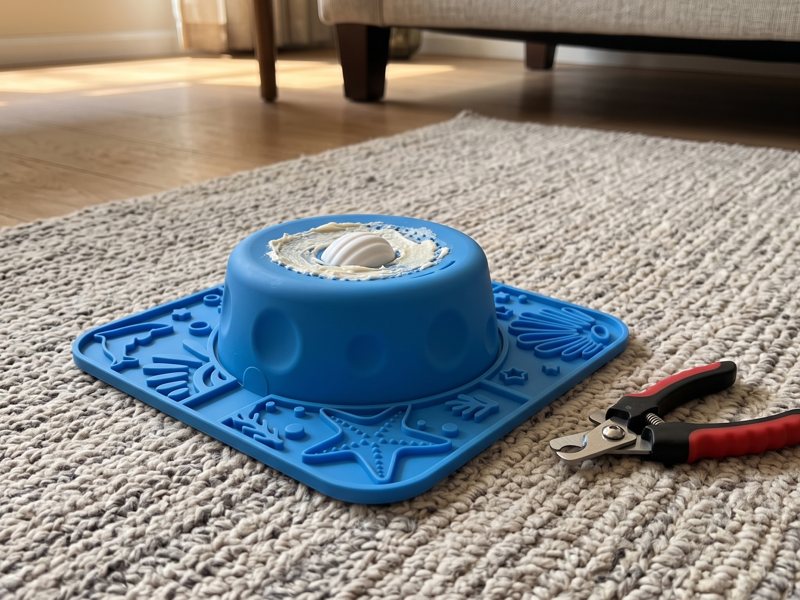 The Nail Trim: Plain cream cheese on the dome only. Over in four paws.